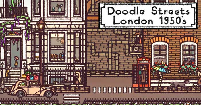 Doodle Streets: London 1950’s_6593a4392e9fe