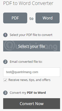 Chọn file PDF cần chuyển đổi sang Word