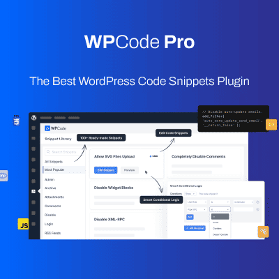 WPCode Pro – The Best WordPress Code Snippets Plugin